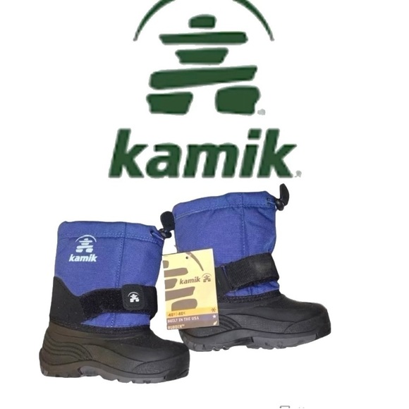 Kid's Kamik Navy Rocket WINTER SNOW Boots Comfort Rated -40°F Size 6M - Picture 1 of 14